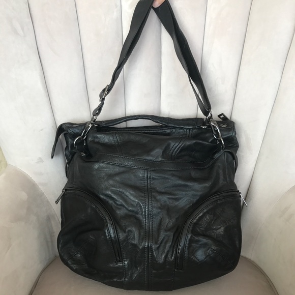 Andrew Marc Leather Handbag - Picture 2 of 8